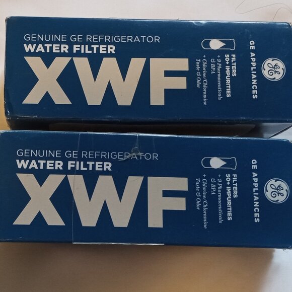 Lot of 2 Genuine GE Refrigerator Water Filter XWF for GE Appliances, NEW - Picture 1 of 4